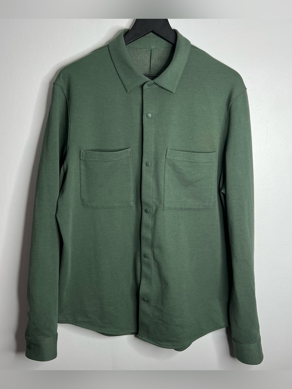 Lululemon Soft Knit Overshirt Mens Large Green LM3F85S